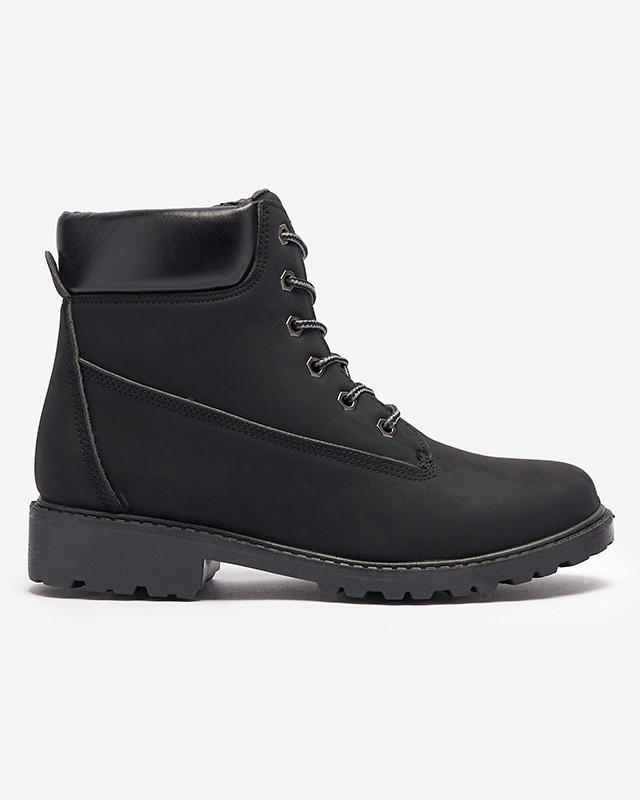 Resti Women&#039;s insulated trapper boots in black Fanhet- Footwear
