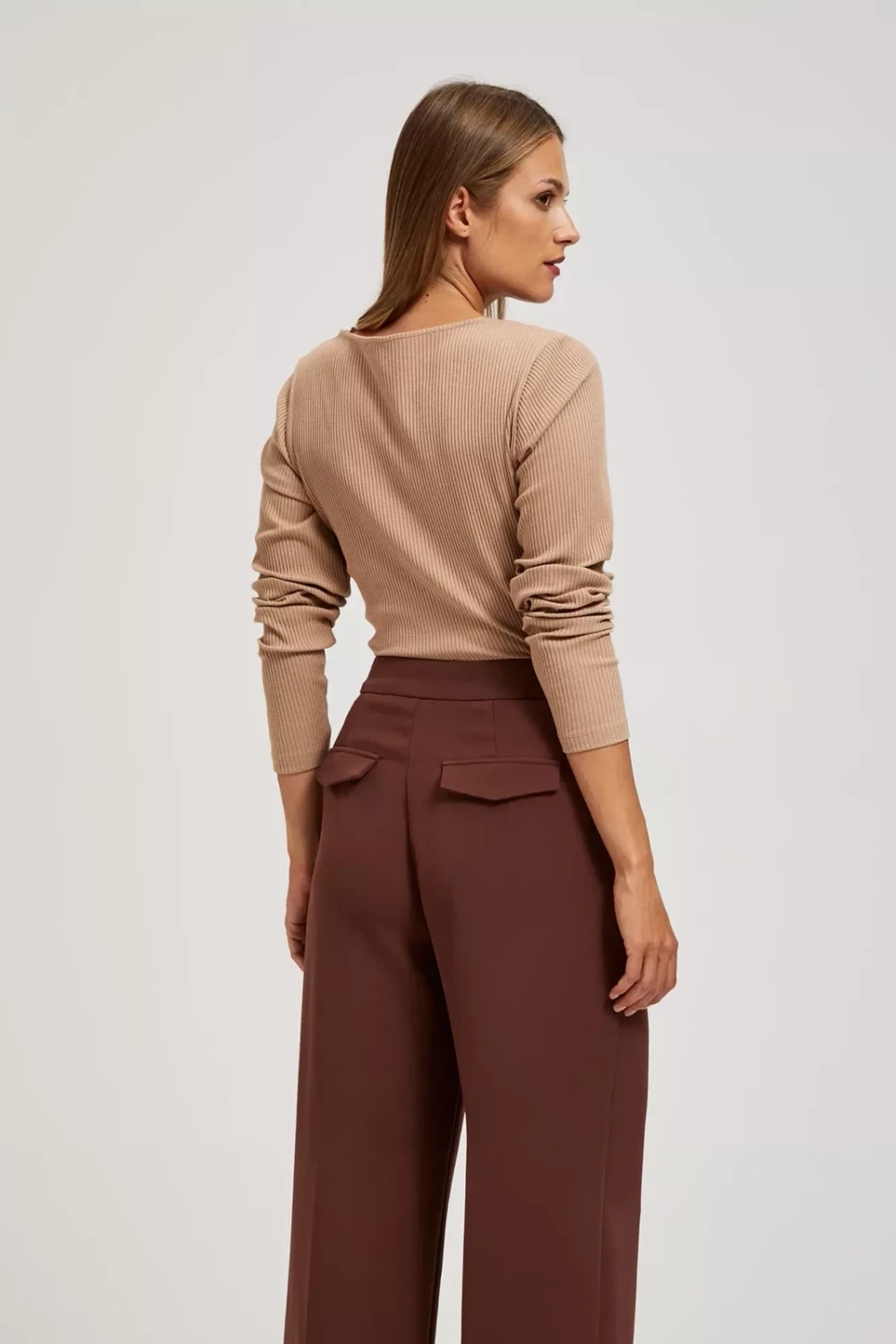 Marisse Blouse With A Lace Neckline