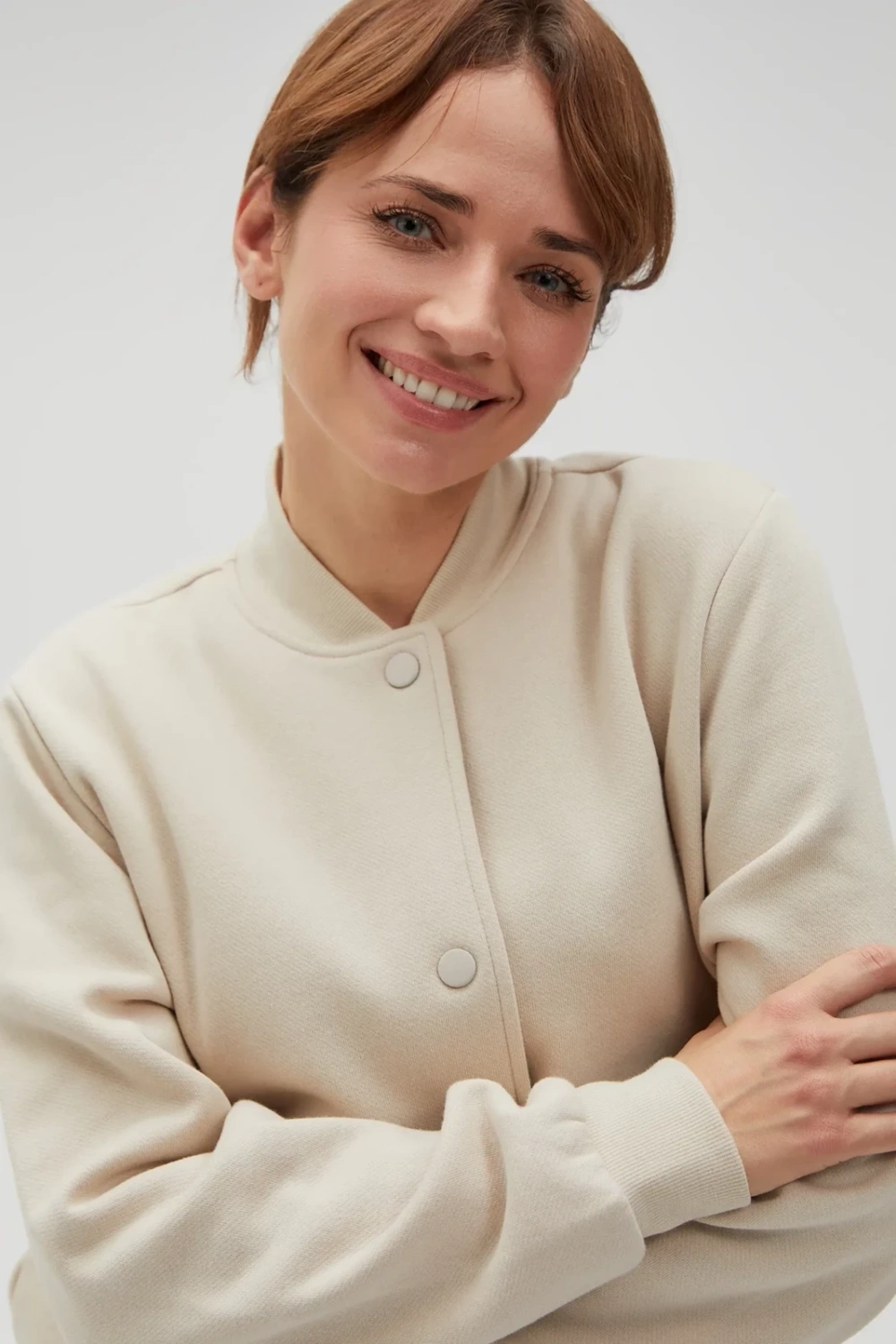 Marisse Women&#039;s Sweatshirt L-Bl-4610 L.Beige
