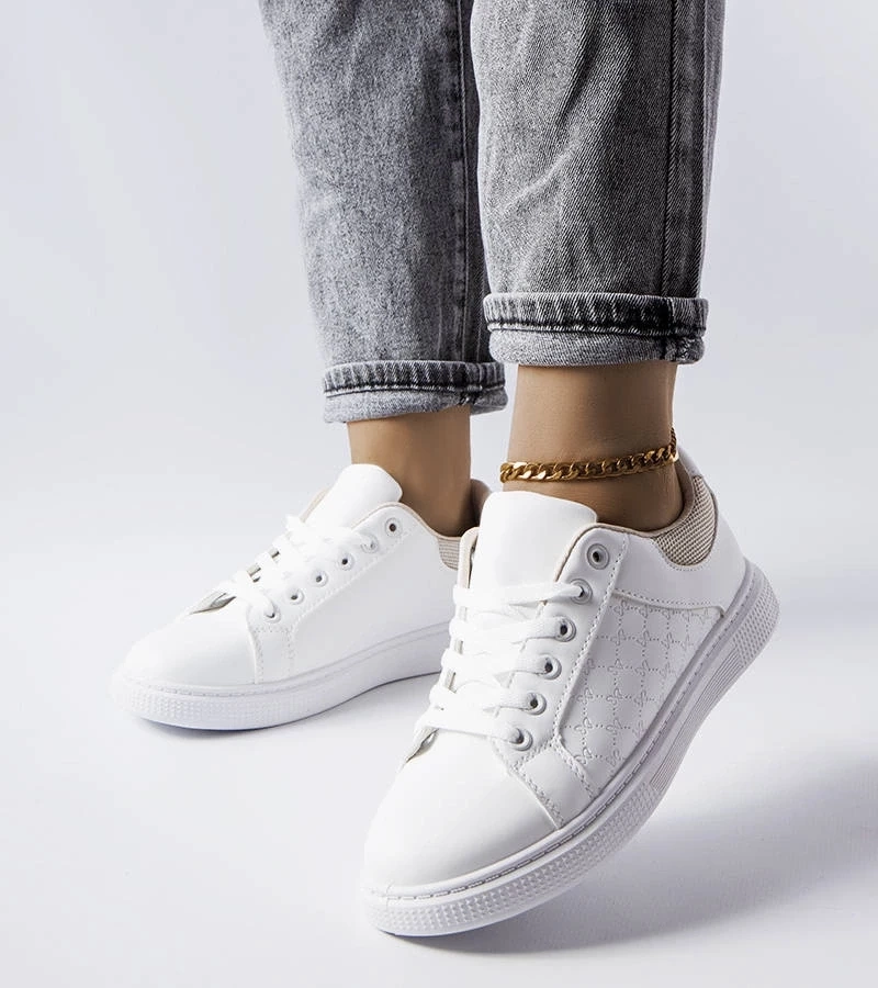 D/CEO White trainers Justar