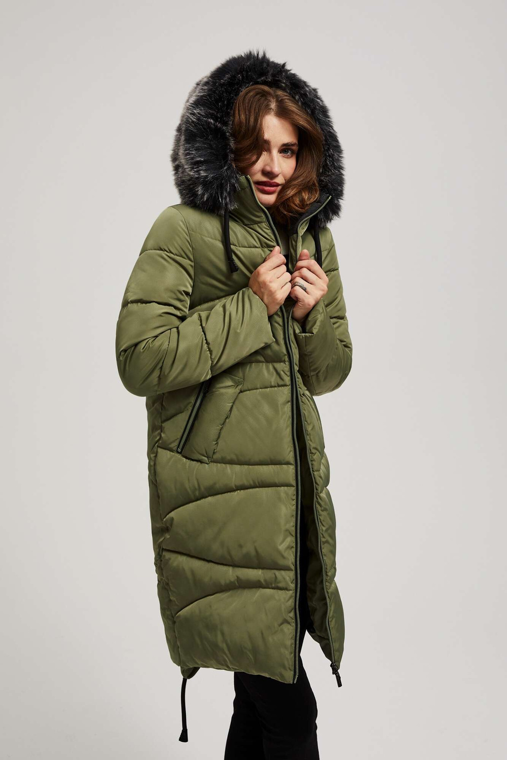 Marisse Quilted Jacket With A Warm Hood