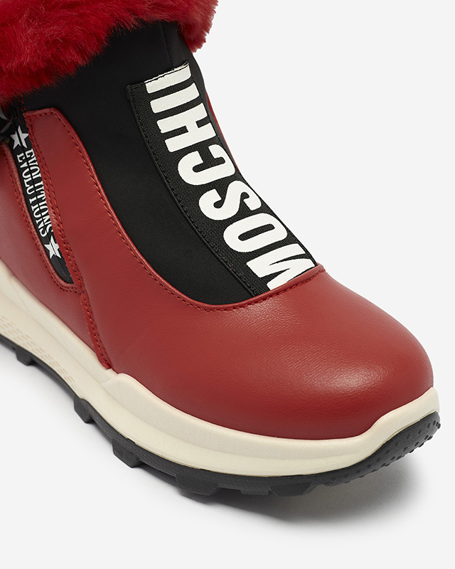 Resti Red women's insulated boots with fur Scherr- Footwear