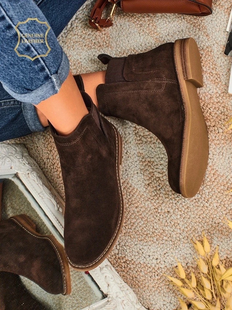 Resti Altesse Ankle Boots in Dark Brown Suede