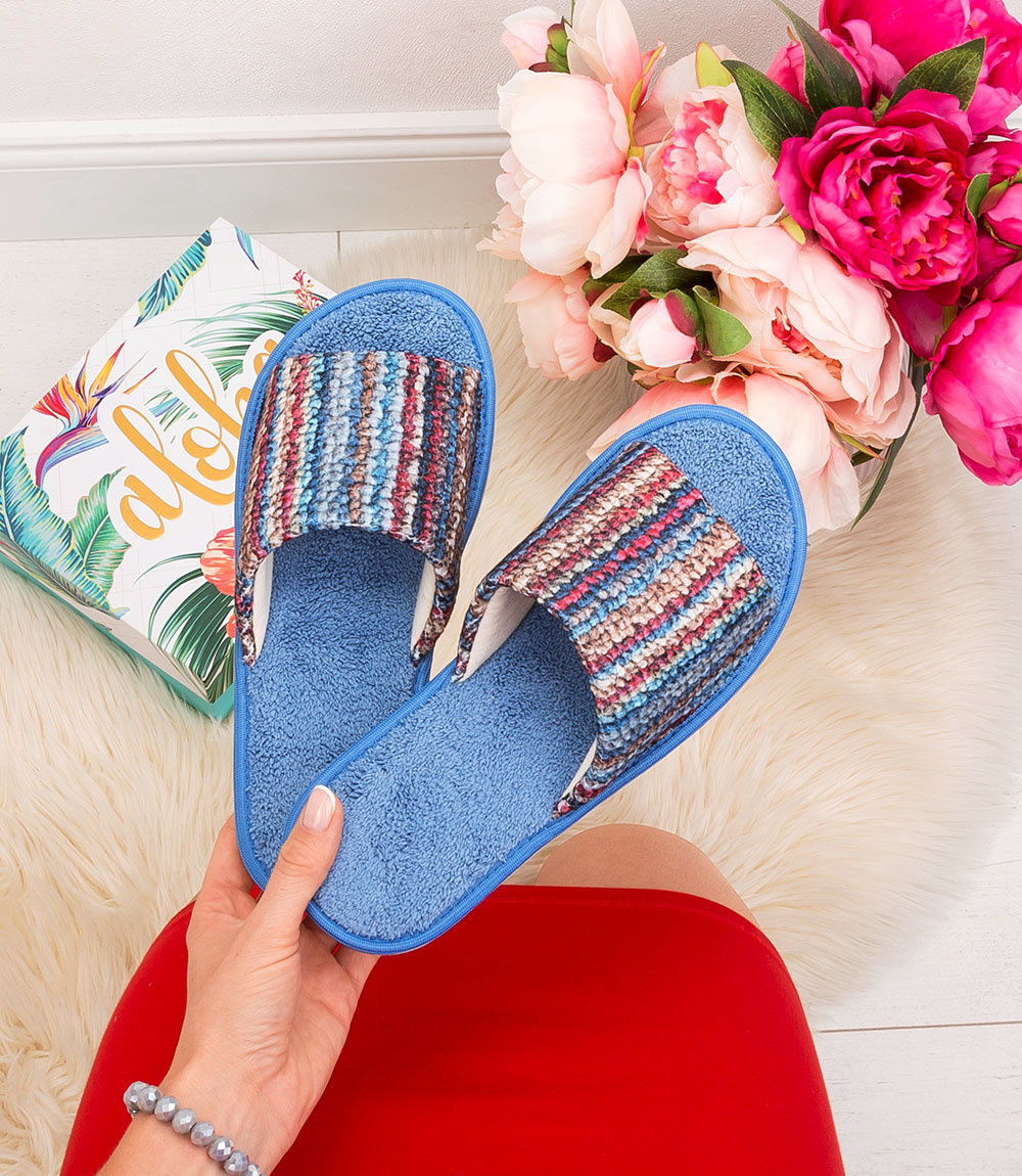 Дамски чехли Natural Style NS-074 сини