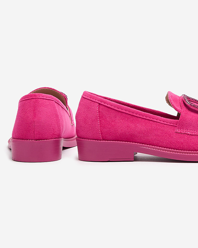 Resti Fuchsia women&#039;s moccasins with decoration Fogras- Footwear