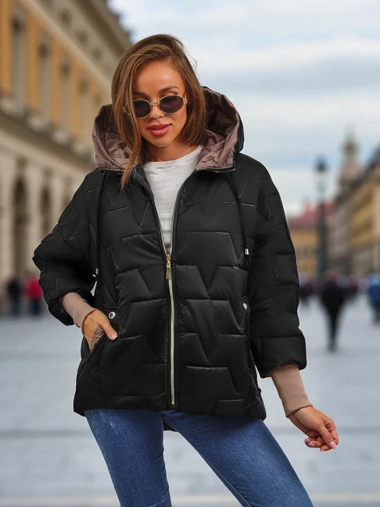 Resti Women's Quilted Jacket with Hood Ghost Frame