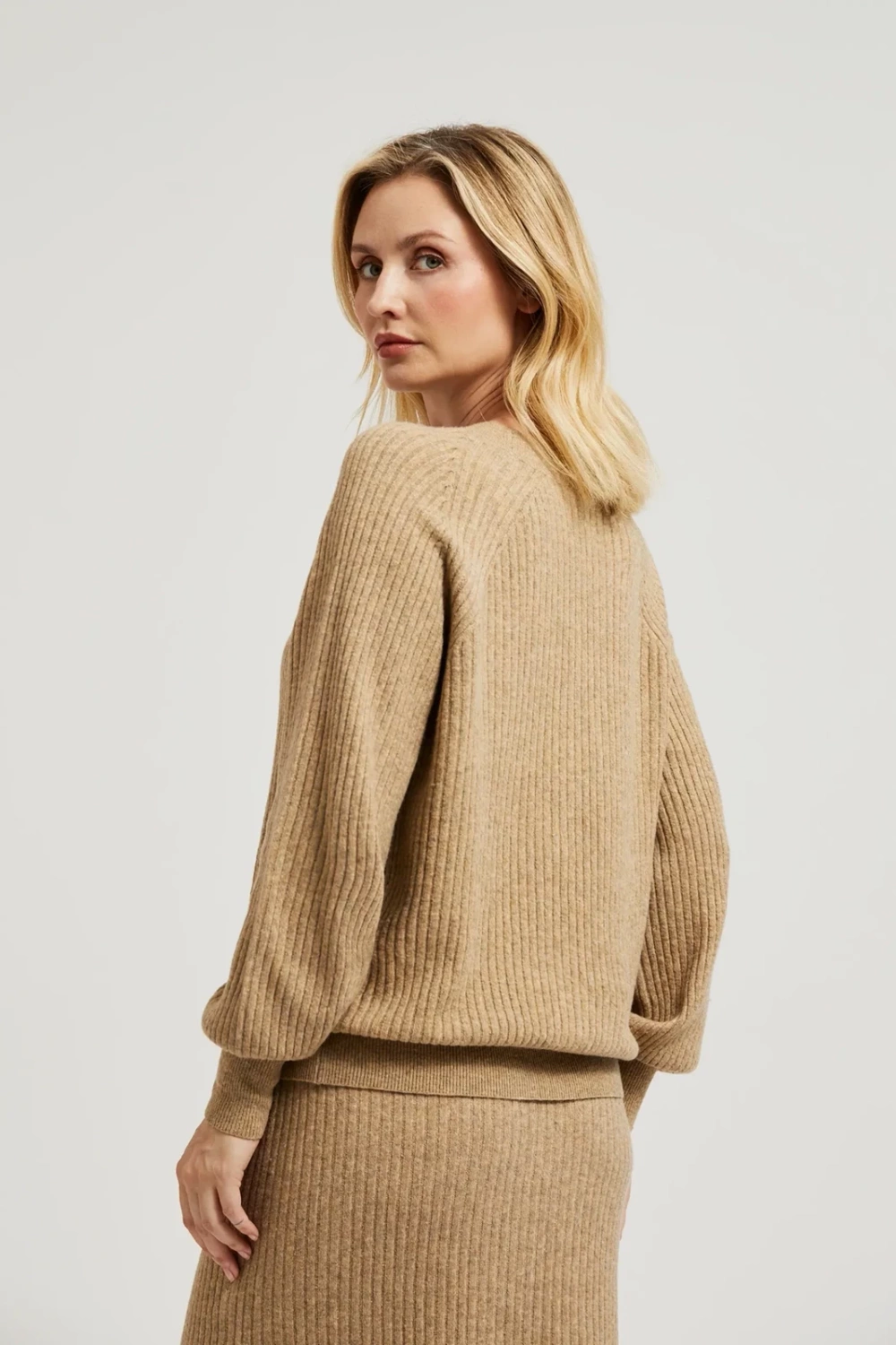 Marisse Women's Sweater Z-Sw-4531 Beige Mel