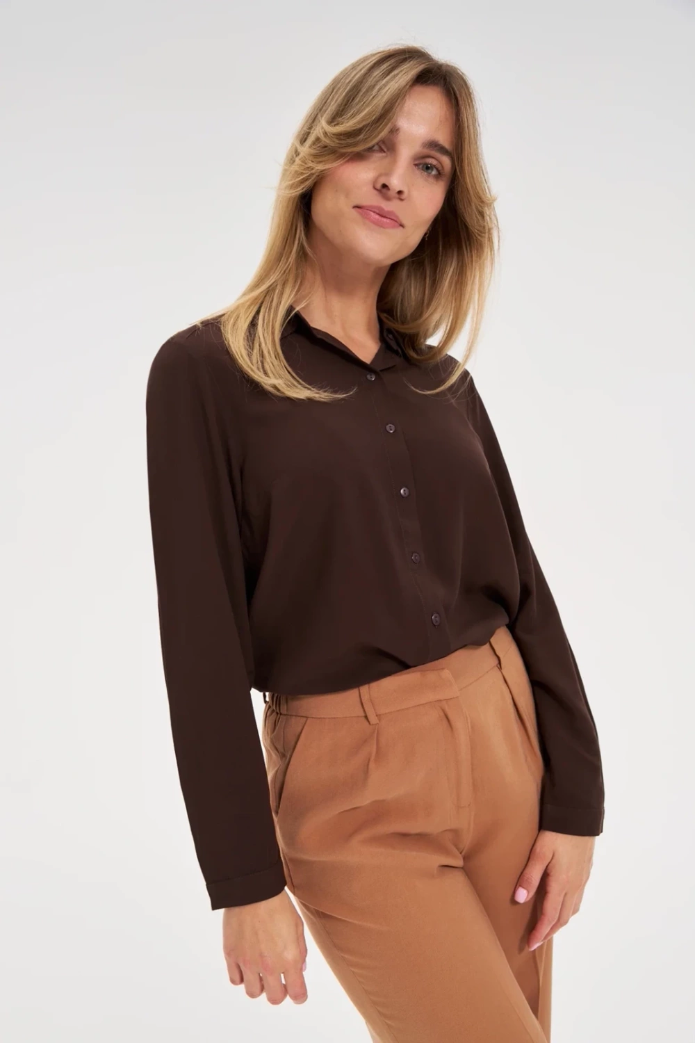 Marisse WOMEN&#039;S SHIRT Z-KO-4822 BROWN