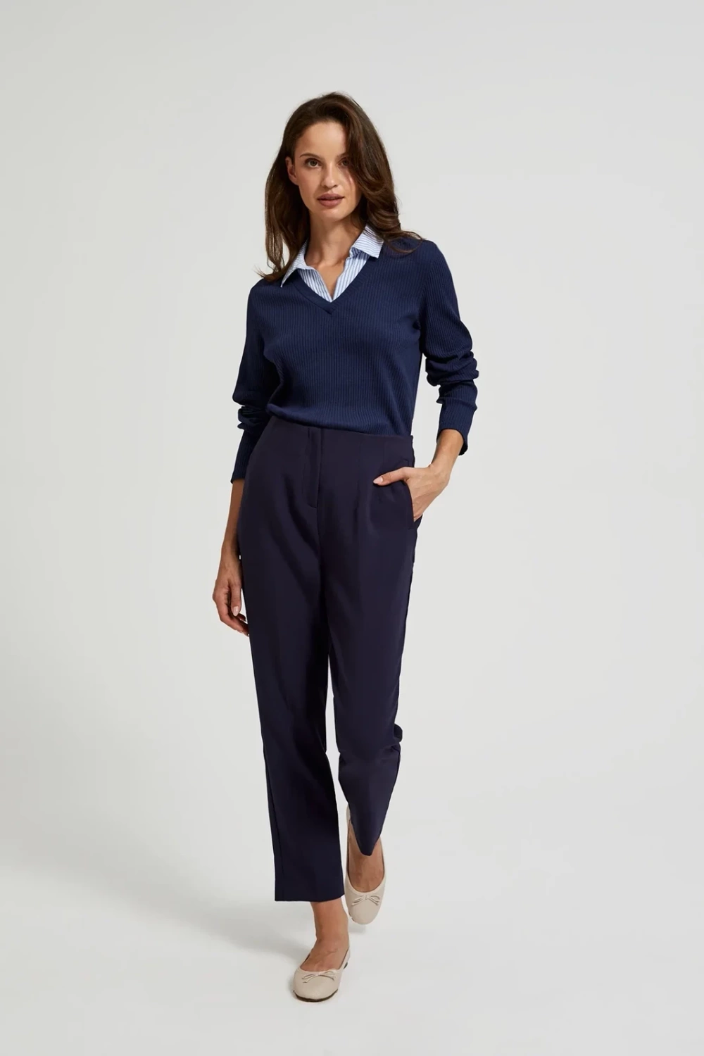 Marisse Women&#039;s Blouse Z-Ts-4523 Navy
