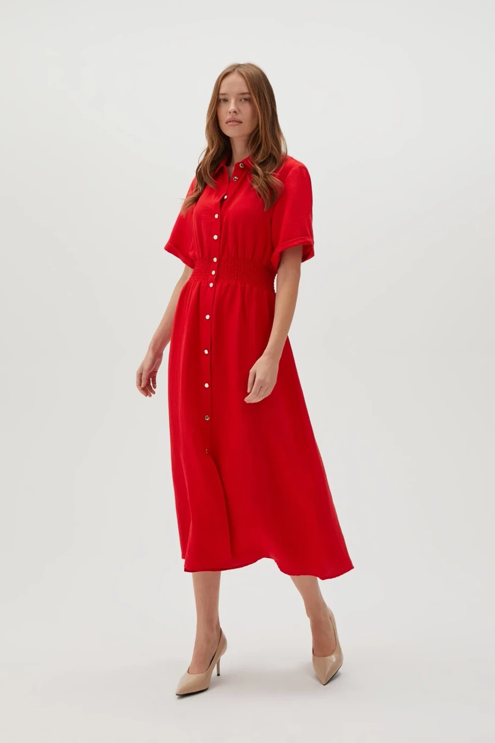 Marisse Women's Dress L-Su-4614 Red