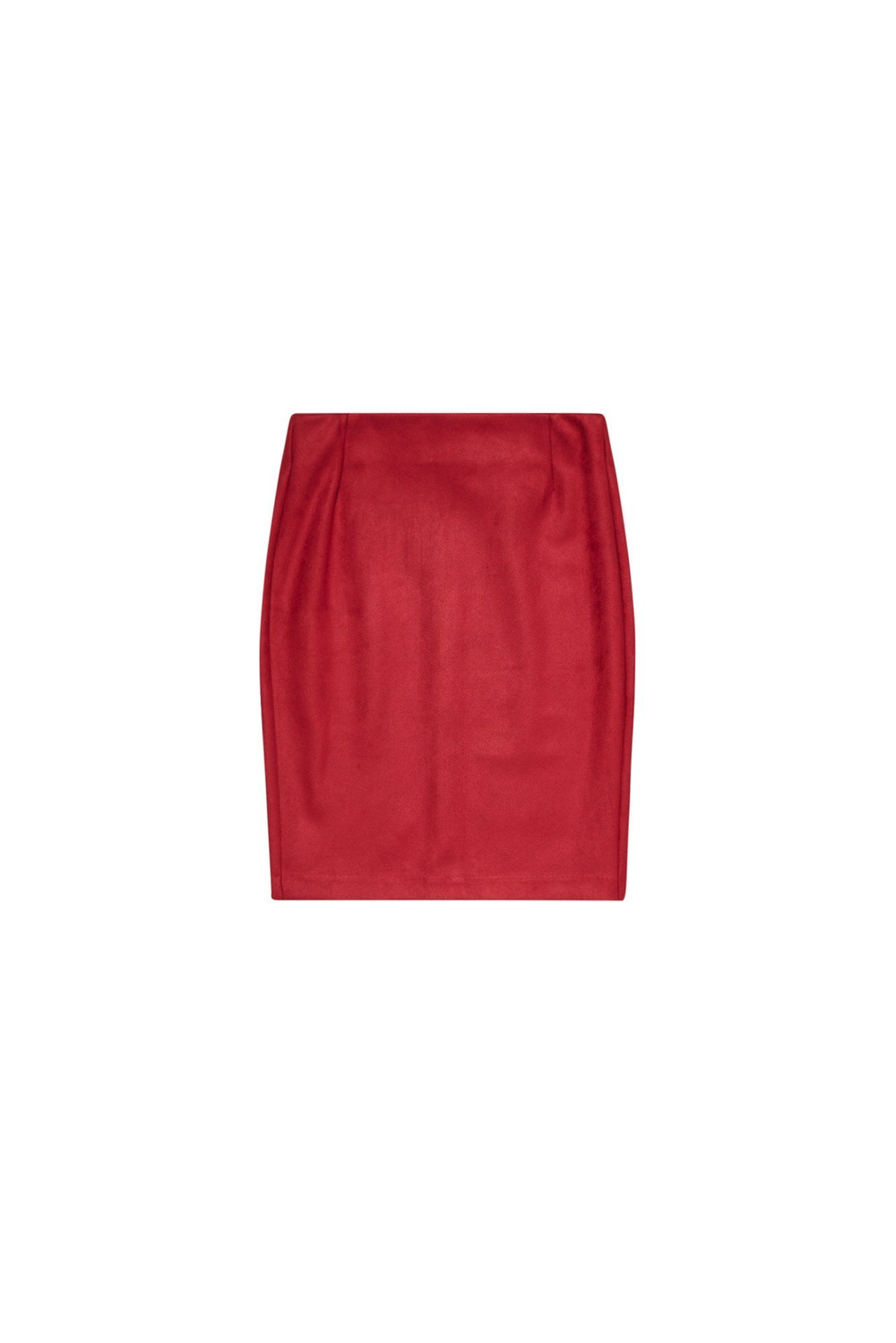 Marisse Pencil Skirt With Zipper L-Sc-3400 D.Red