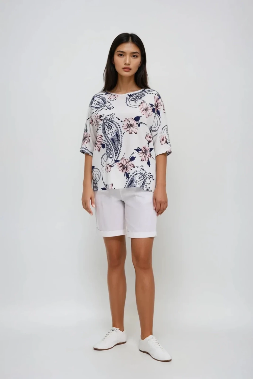 Marisse White Viscose Shirt