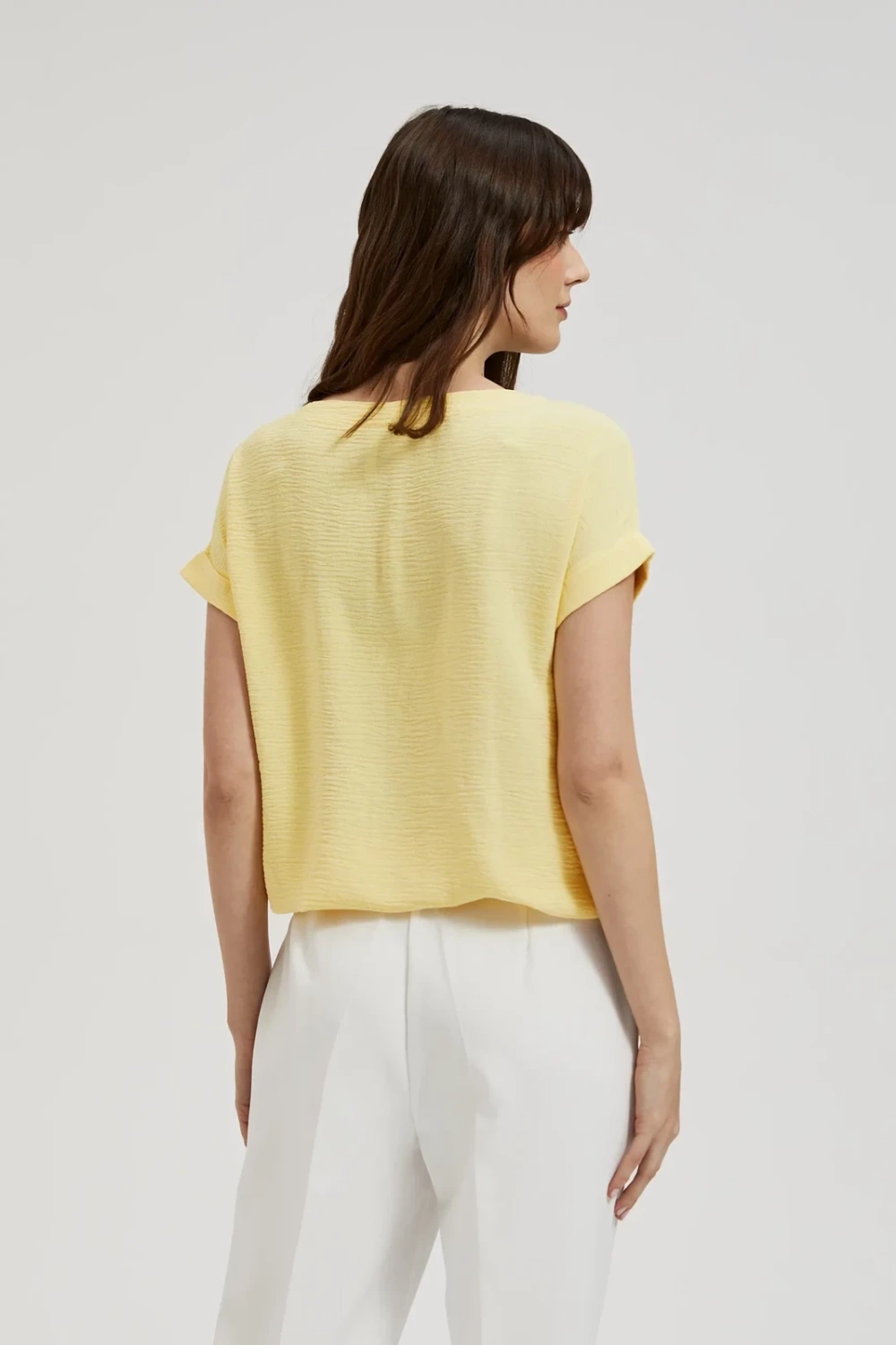 Women's blouse MOODO - light yellow