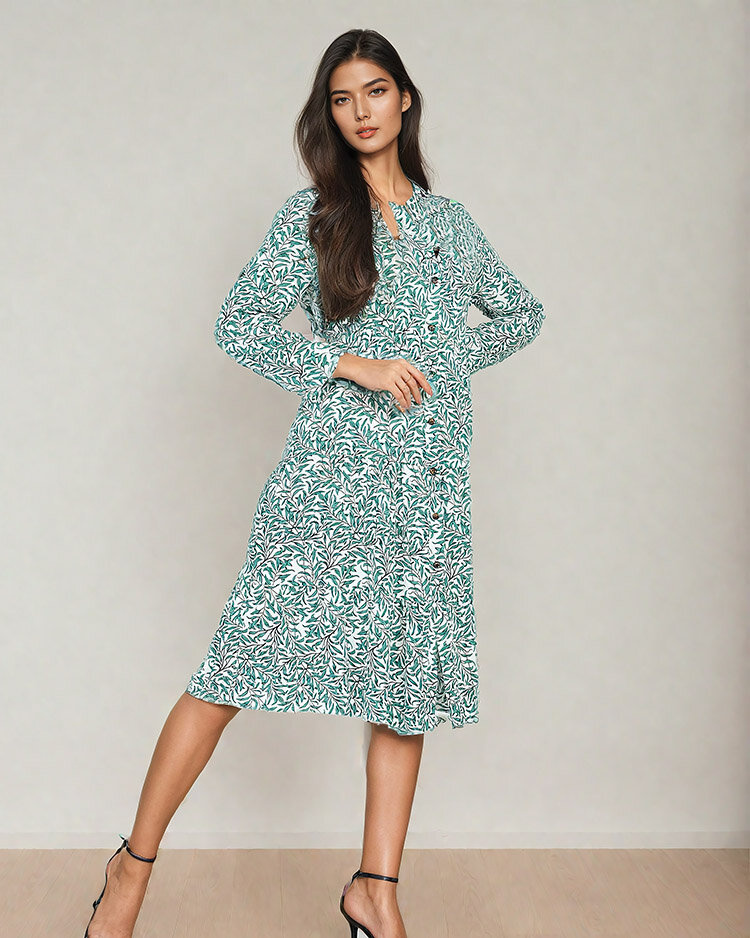 Resti Womens midi dress with print