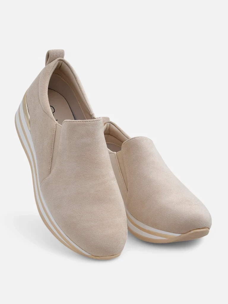 Resti Women's eco suede loafers Rabbite
