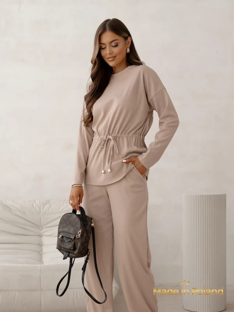 Resti Cotton Women's set a'la sweater ribbed