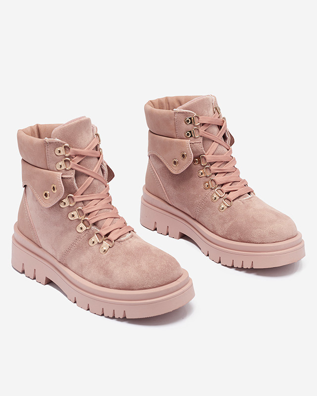 Resti Pink women&#039;s boots insulated trappers Boserra - Footwear