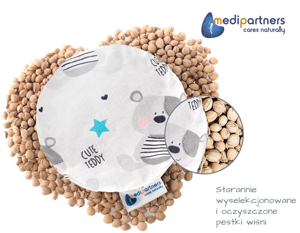Medi Partners Children's cherry seed thermofor - Teddy bear