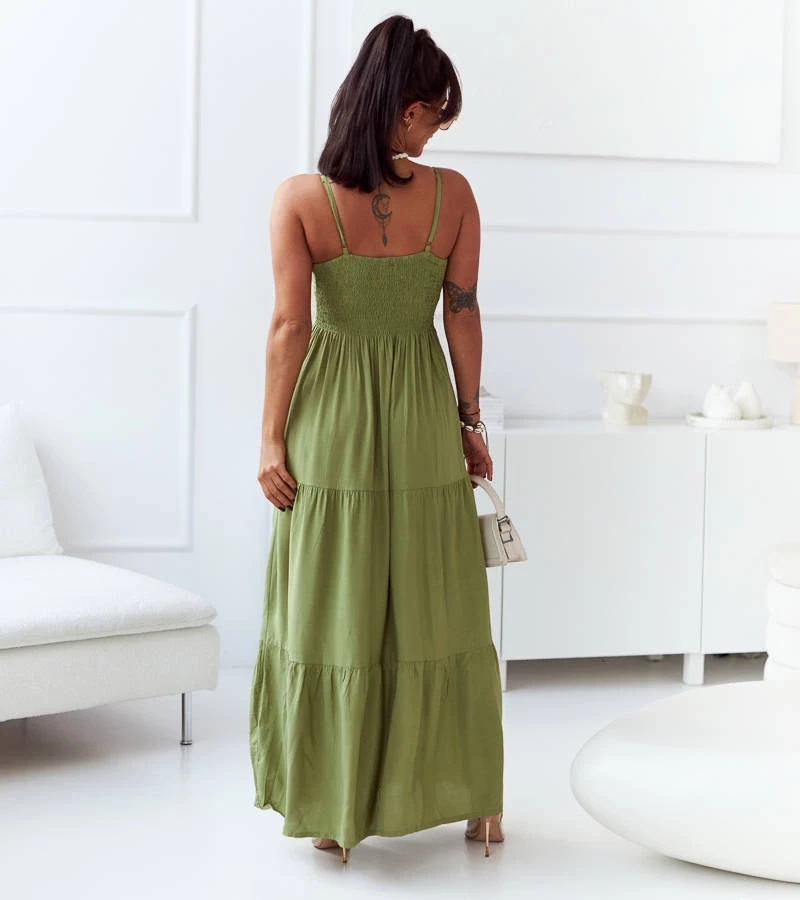 UR/CEO Green boho-style maxi dress Trill