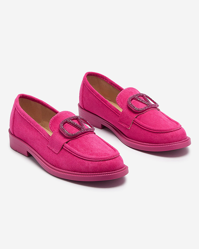 Resti Fuchsia women&#039;s moccasins with decoration Fogras- Footwear