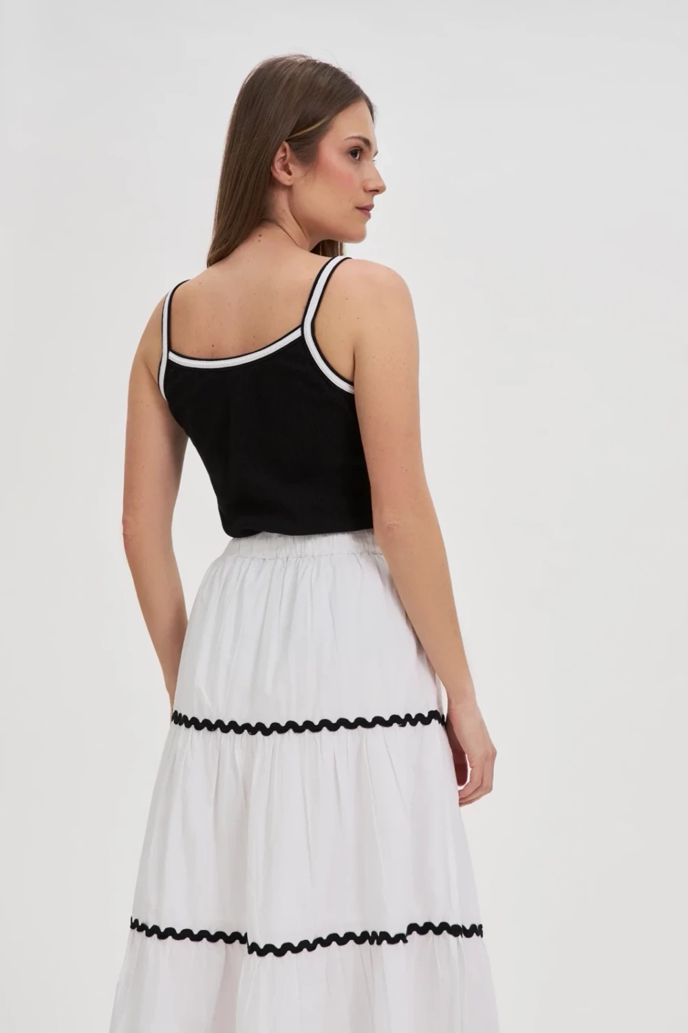 Marisse Black Cotton Top