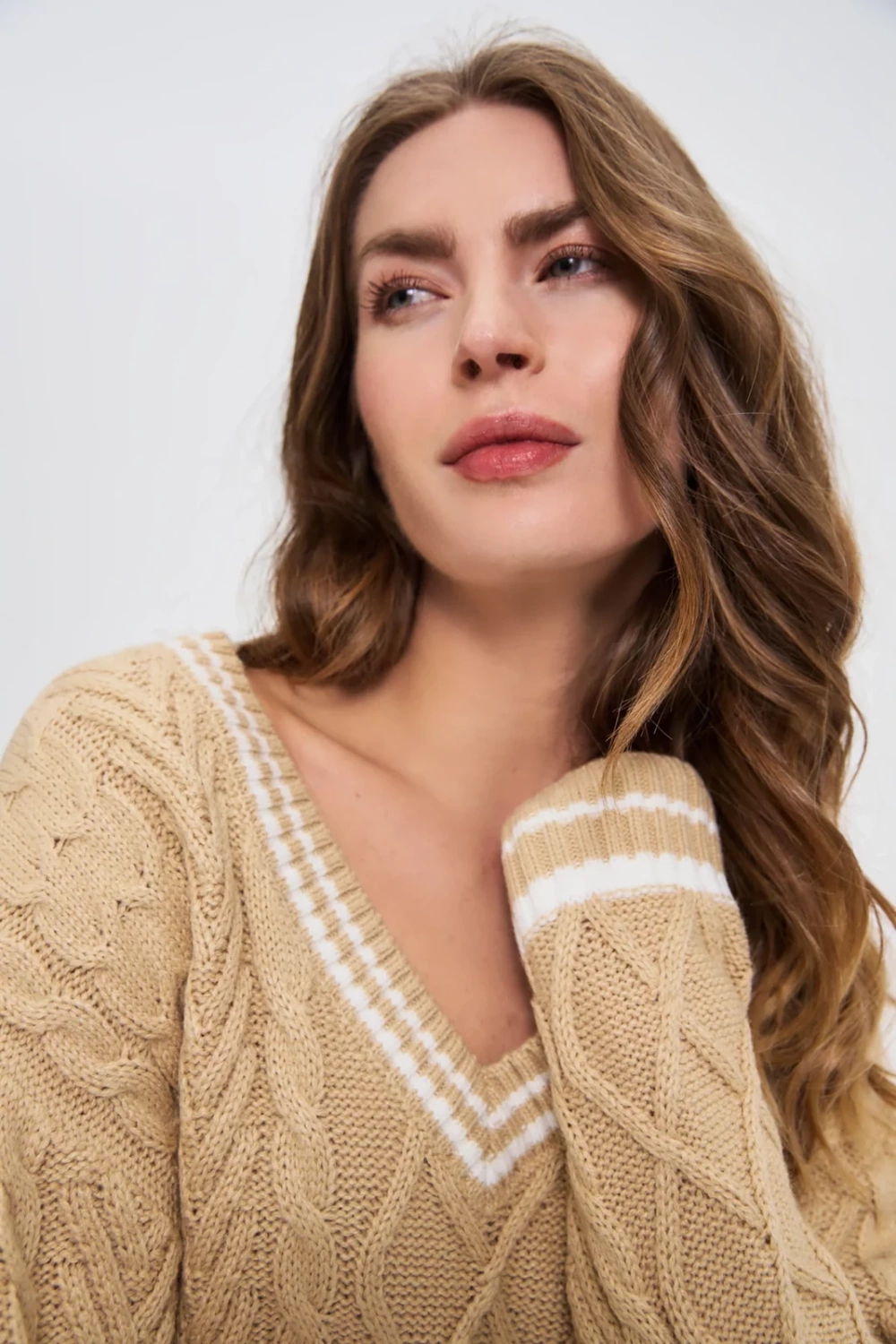 Marisse WOMEN'S SWEATER Z-SW-4828 BEIGE