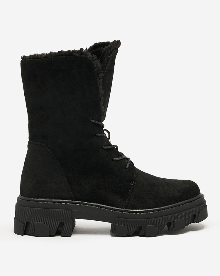 Resti Black women&#039;s lace-up boots Cavenma