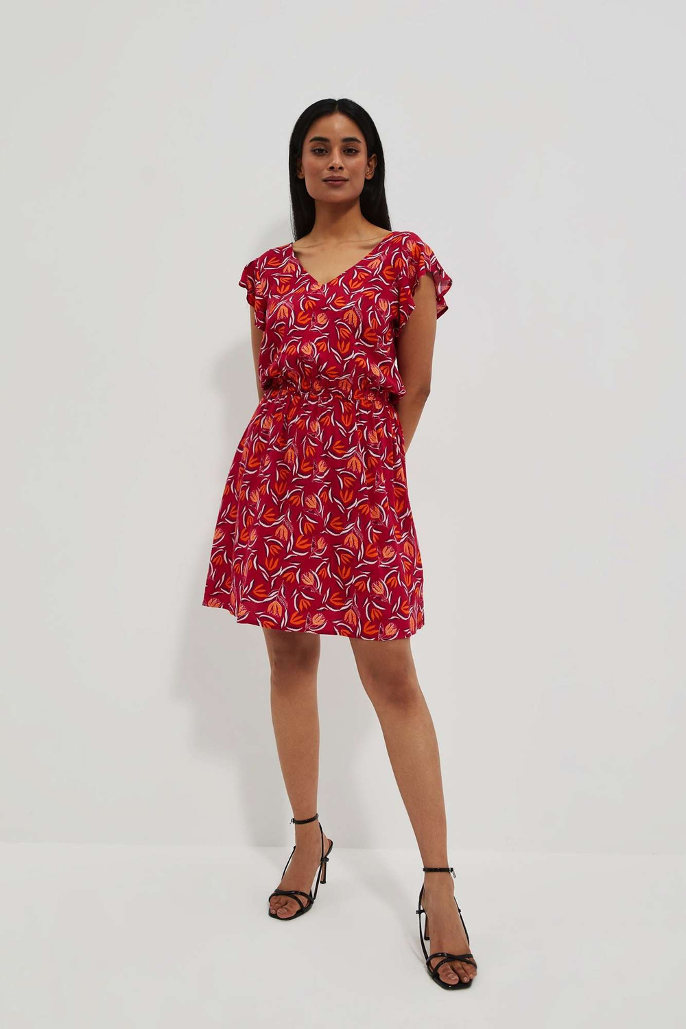 Marisse Women&#039;s Dress L-Su-4058 Strawberry