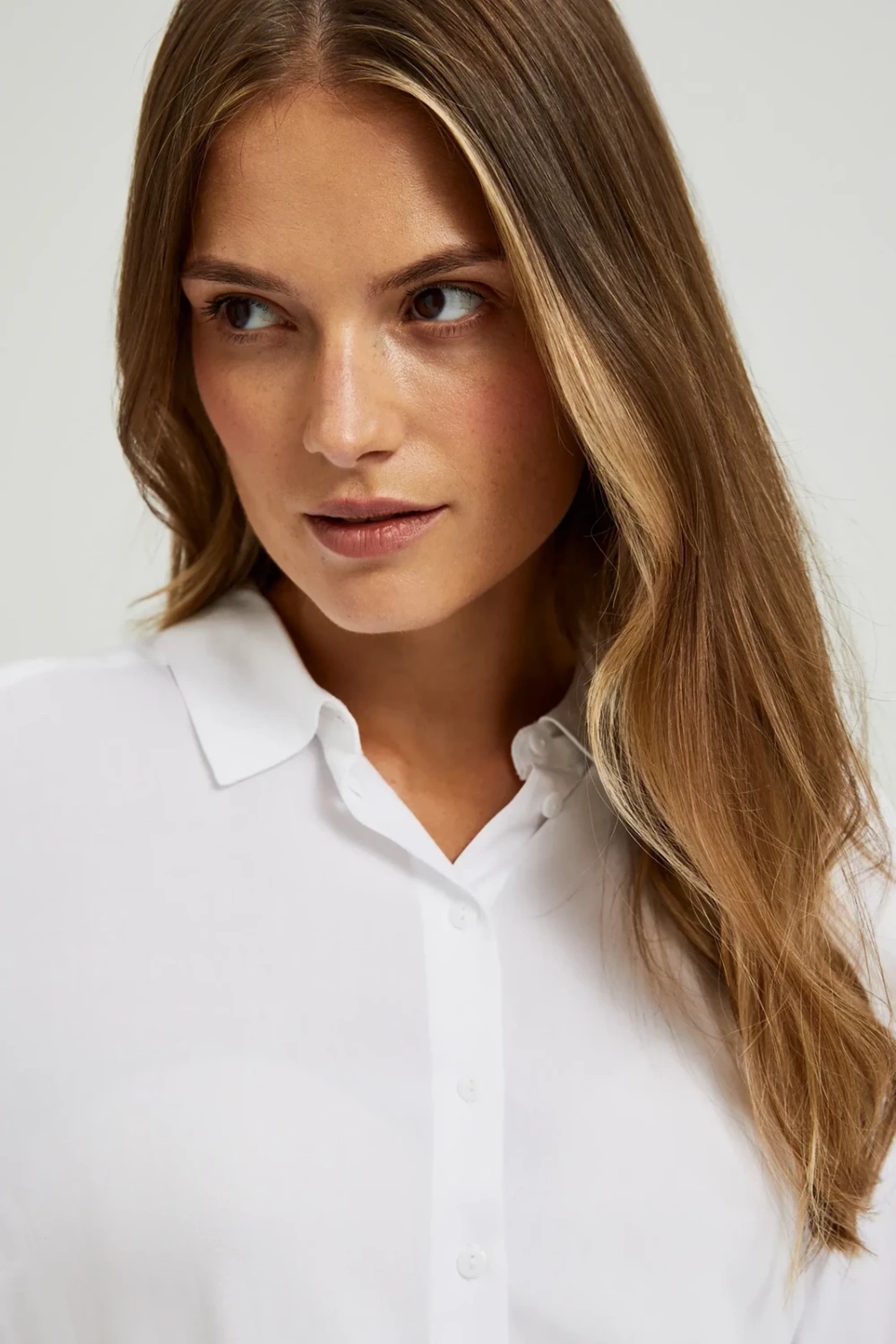 Marisse Women's Shirt L-Ko-4600 White