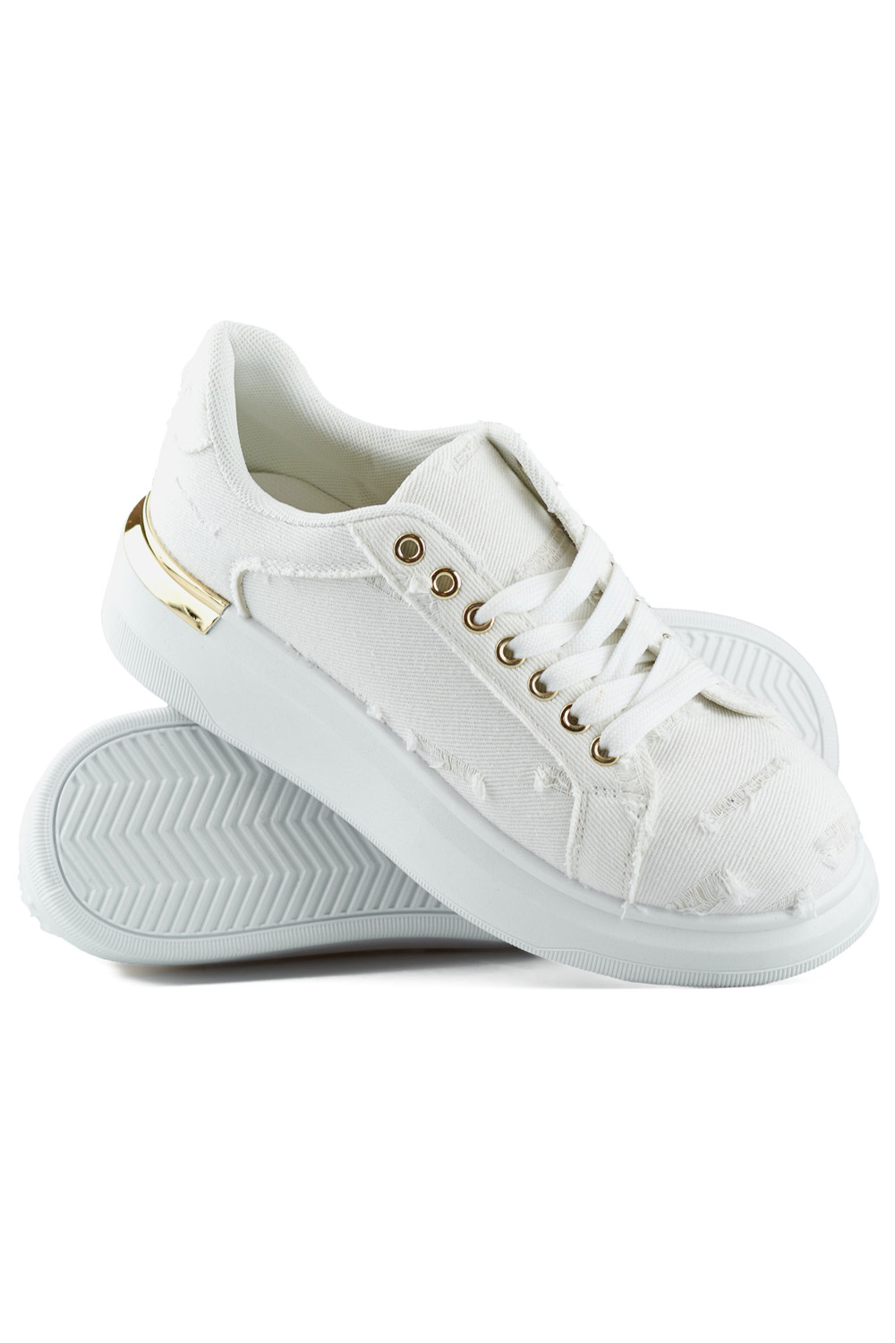 primohurt Buty sportowe damskie fashion modne beżowe sportowe buty na wiosnę