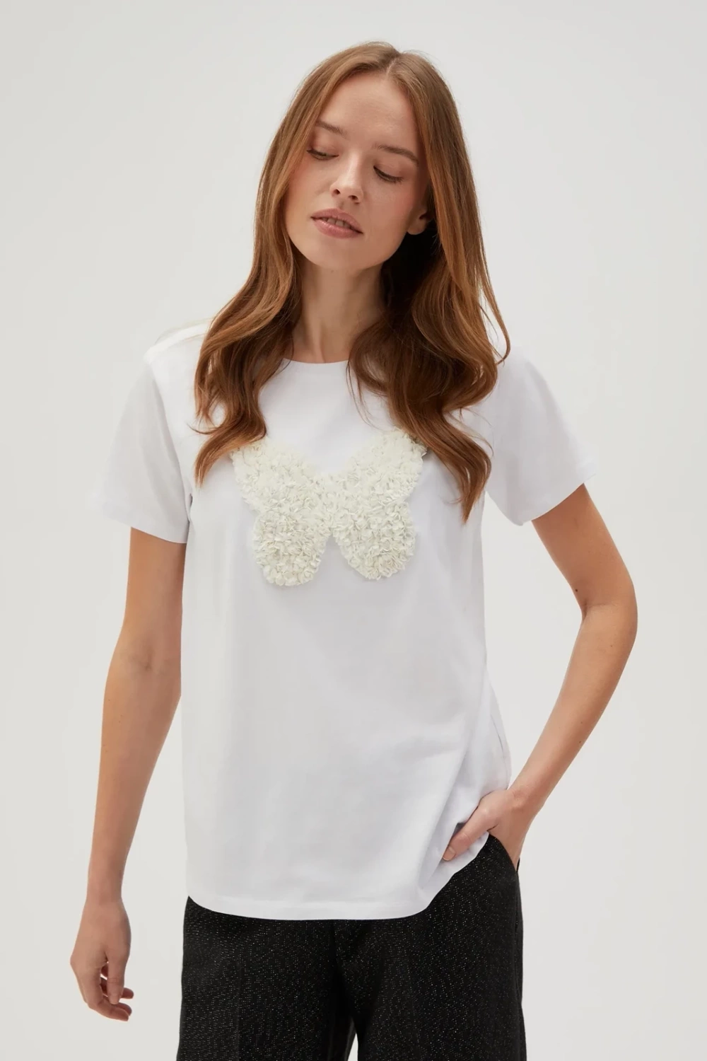 Marisse Women's T-Shirt Z-Ts-4533 White