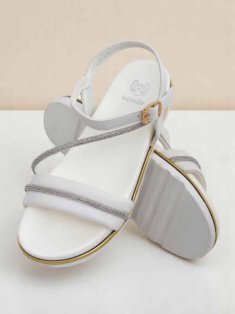 Resti Royal Fashion Women's Rhinestone Wedge Sandals Magnol