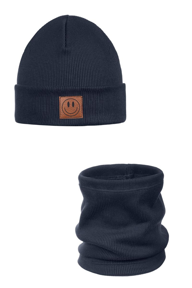 Detský set čiapka a nákrčník SMILE