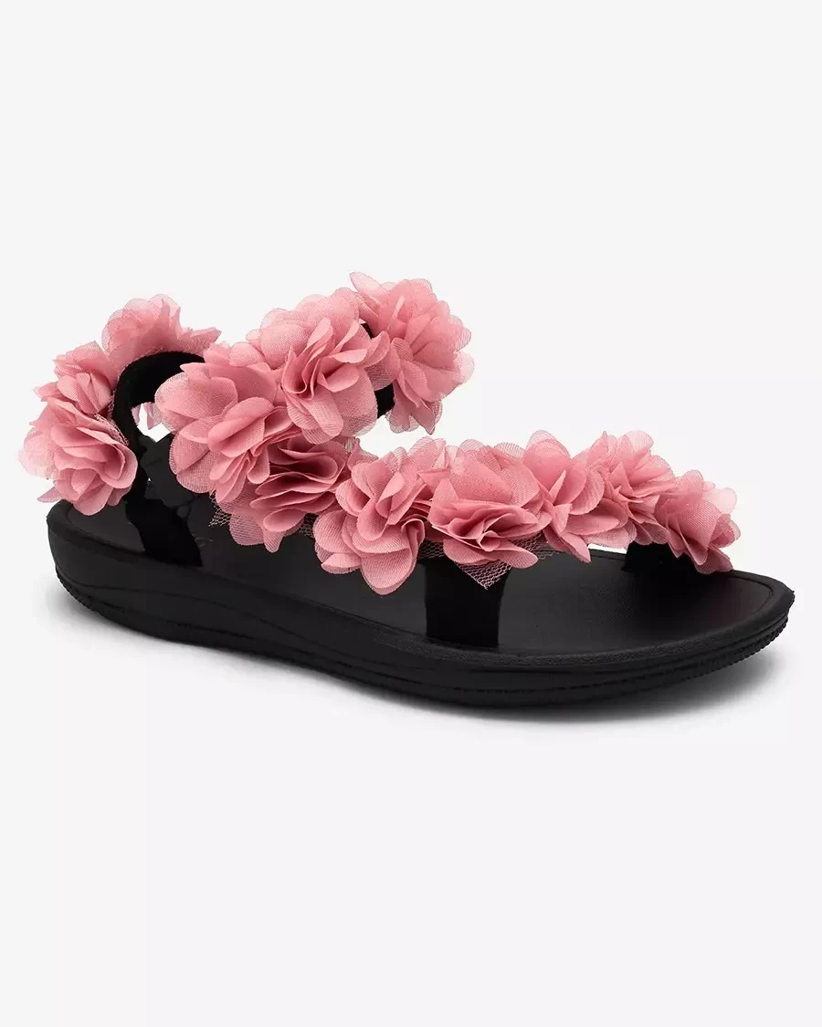 Resti Pink women&#039;s sandals with flowers Alferroy