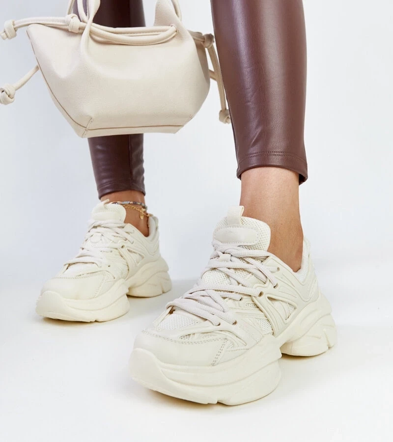 Gemre Sneakers sportivi Feaven de culoare bej deschis