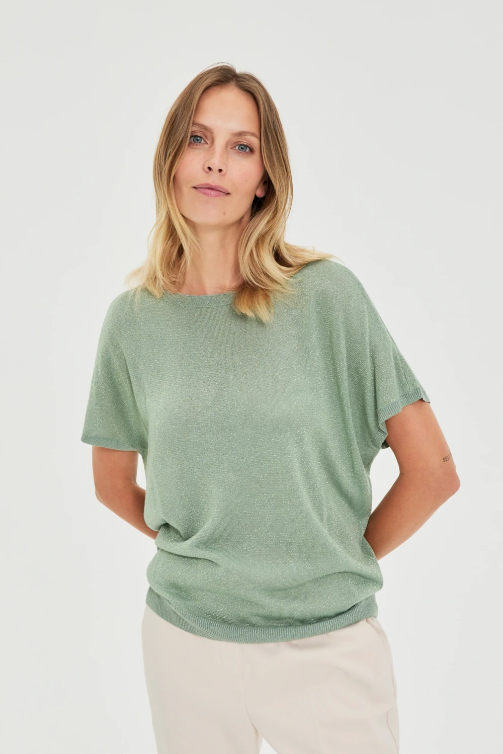 Pulover de damă L-SW-4903 OLIVE