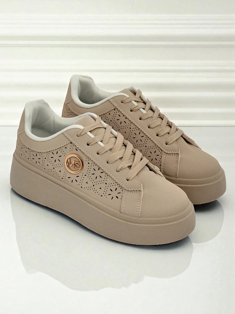 Resti Women&#039;s platform sneakers Callista ecru eco-leather
