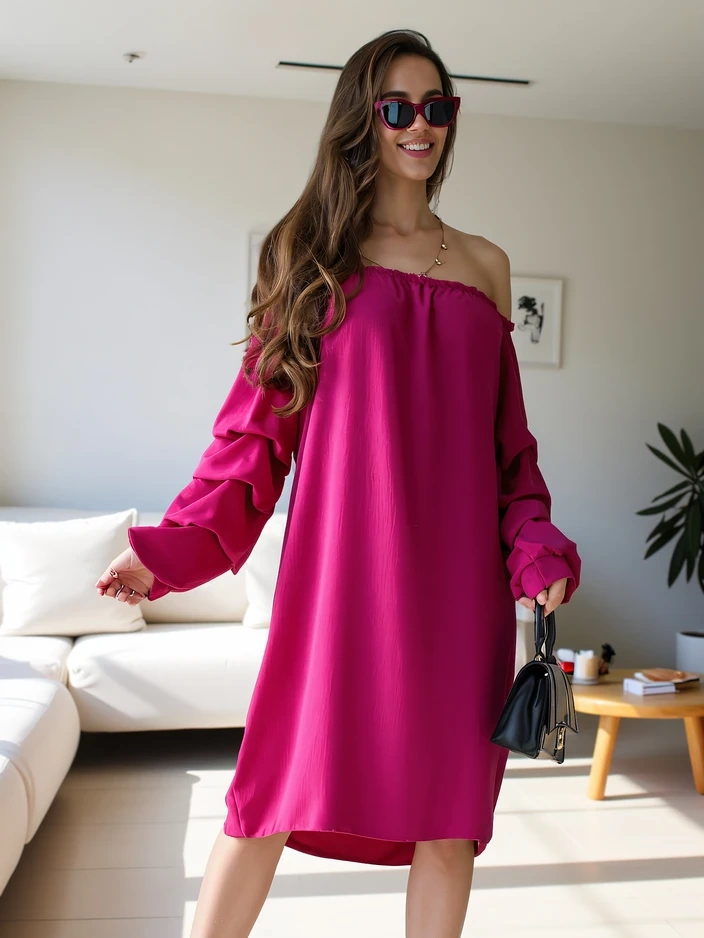 Resti Smooth womens dress ala Spanish with frills