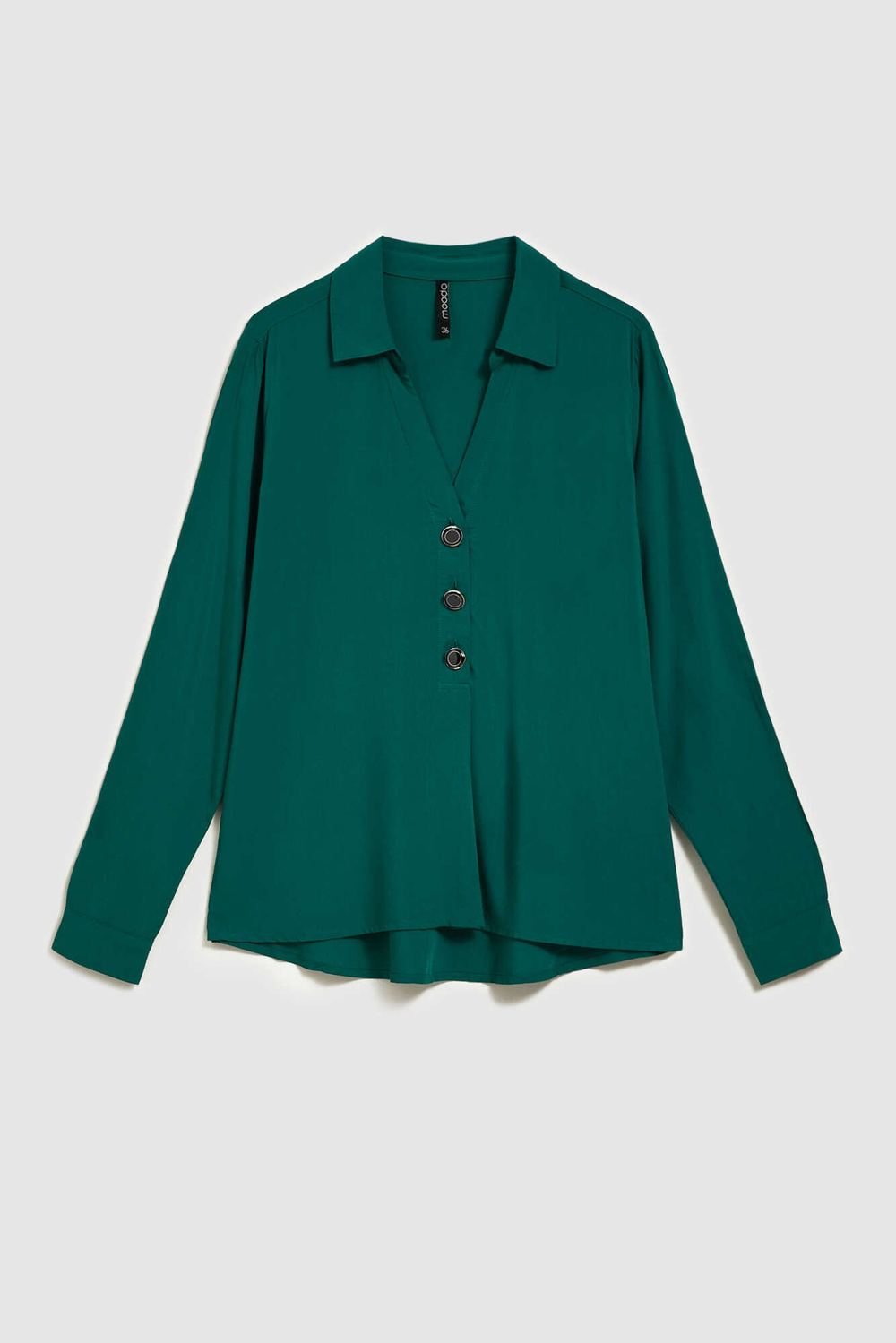 Marisse Emerald V-Neck Shirt