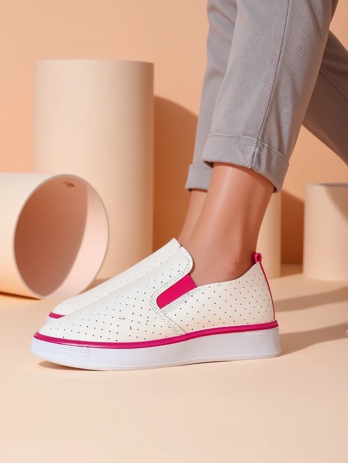Resti Womens perforated sports shoes Musio