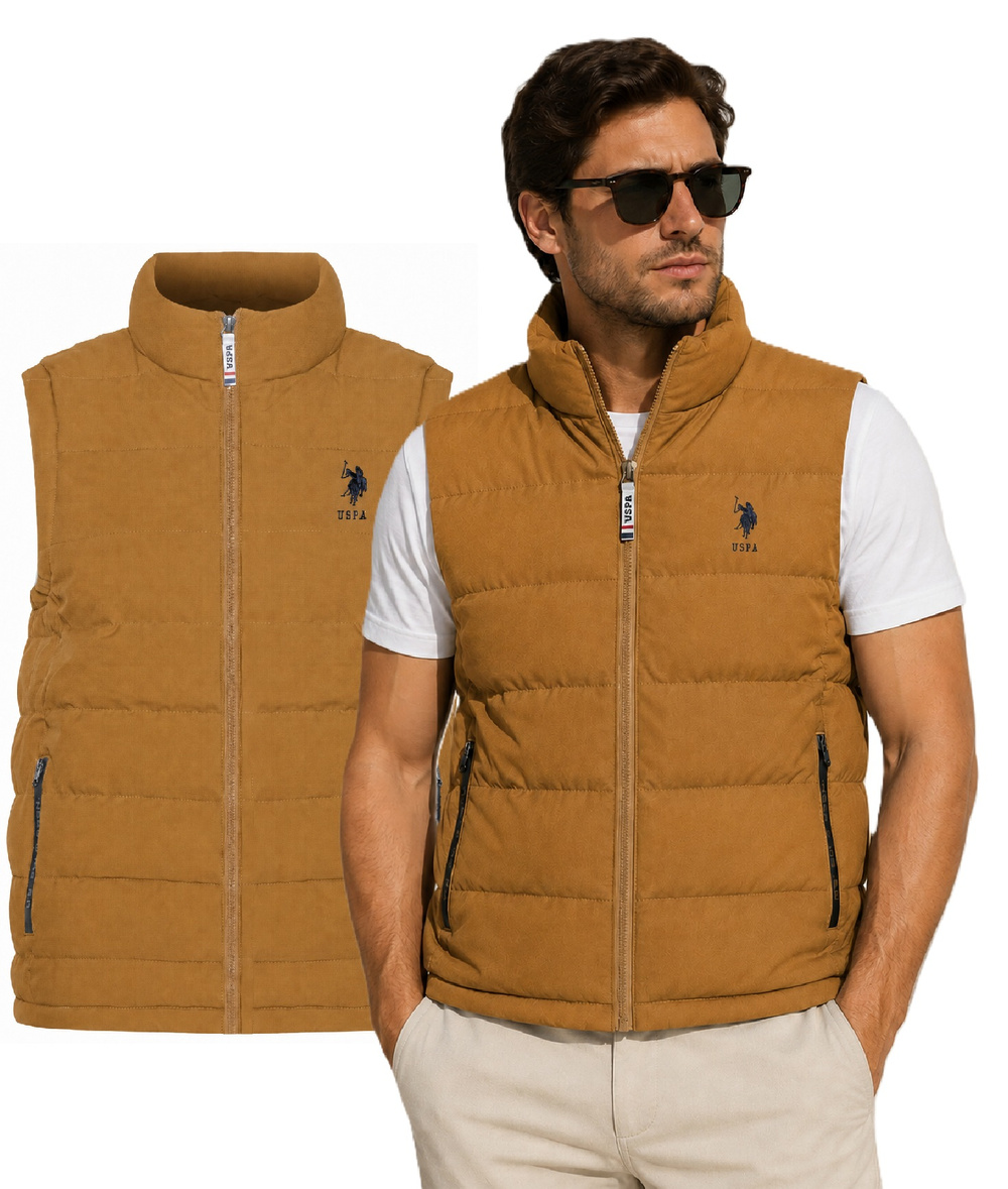 Мъжки елек US Polo Assn. Камел