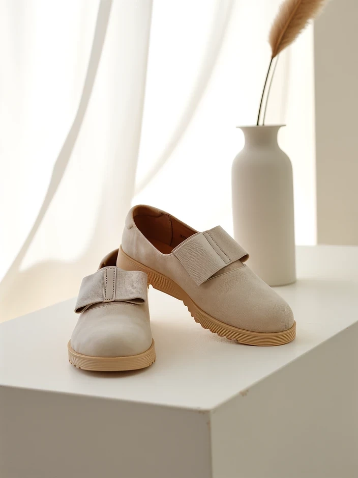 Resti Ladies&#039; moccasins on a low wedge Qomman