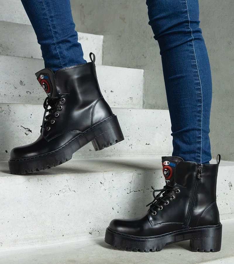 Gemre Botinele negre pentru femei Ranco