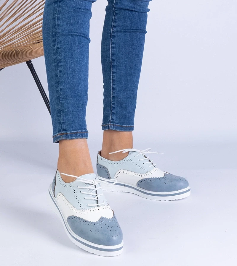 Gemre Pantofi Oxford clasici albaștri Toddi