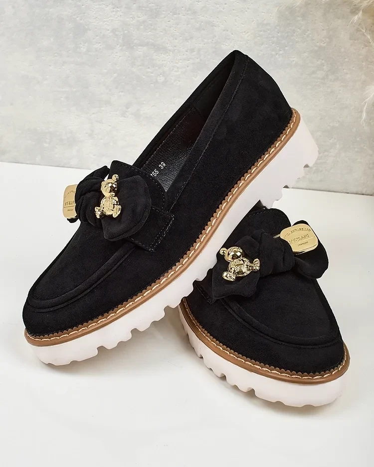 Resti Women's moccasins with bow Ezizer