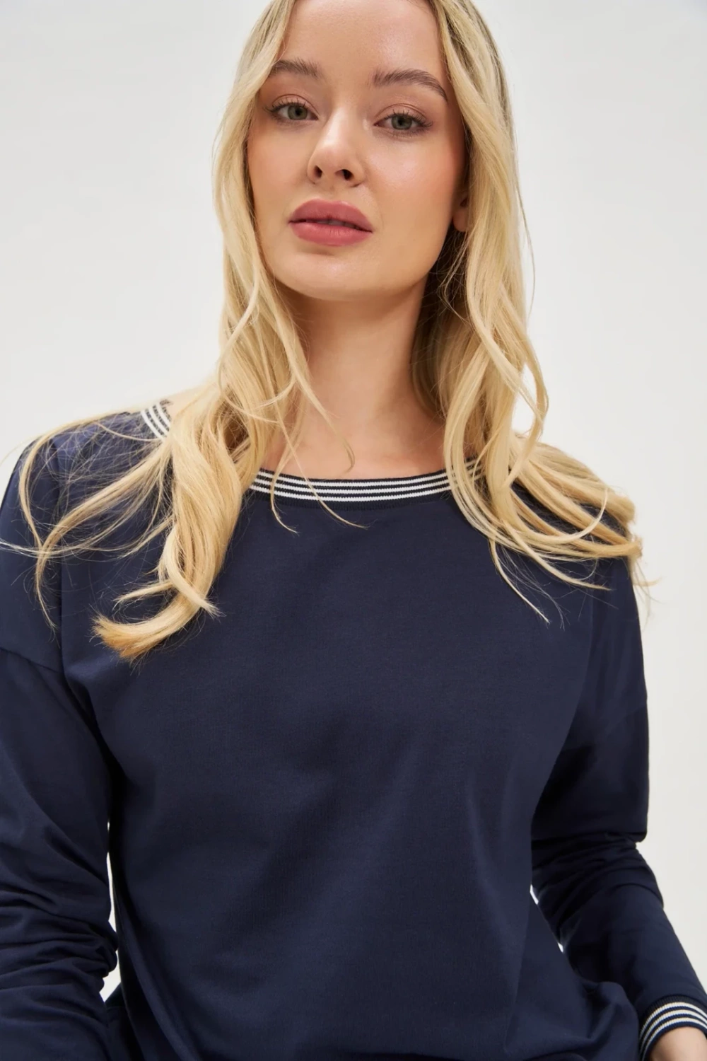 Marisse Women&#039;s Blouse L-Ts-4617 Navy