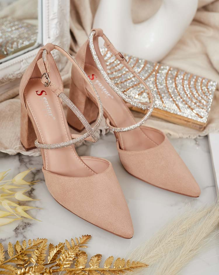 Resti Womens Briticca zirconia pumps