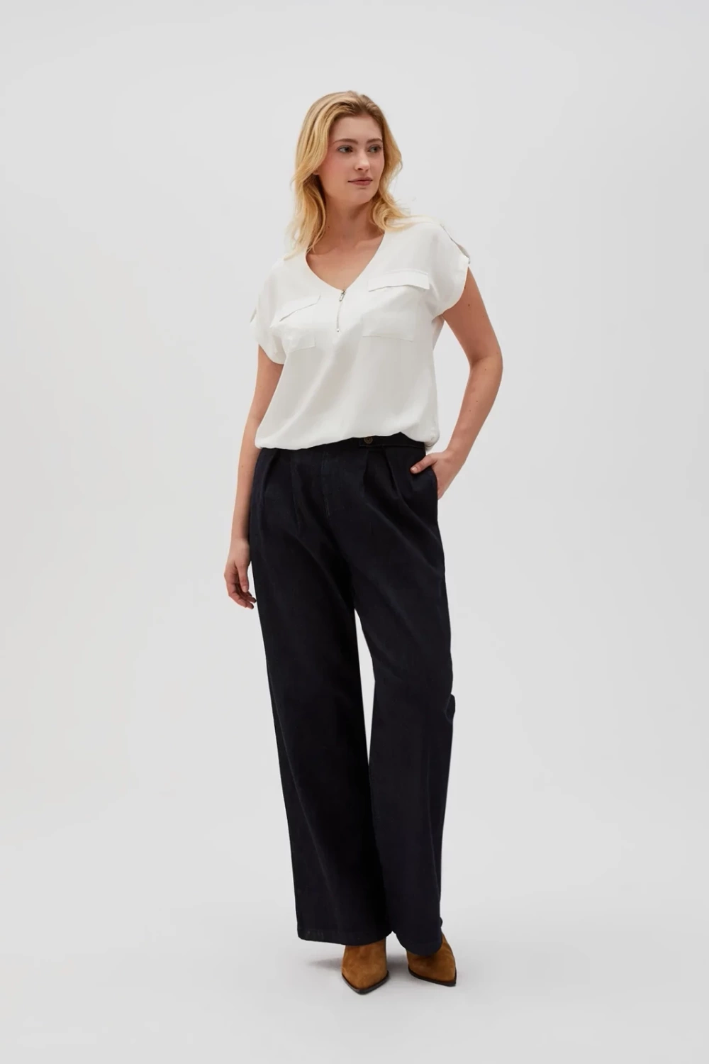 Marisse Women&#039;s Shirt L-Ko-4606 Off White