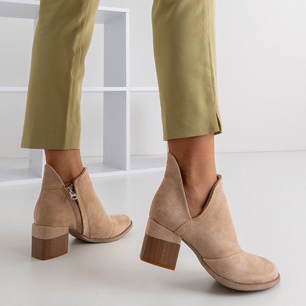 Resti Light brown women&#039;s boots on the post Jeneuer - Footwear