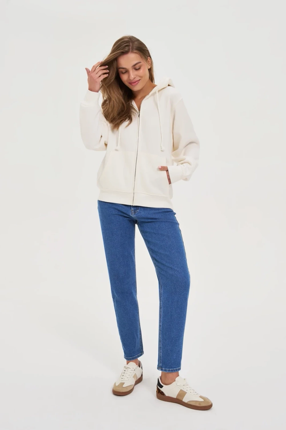 Marisse Ecru Hoodie